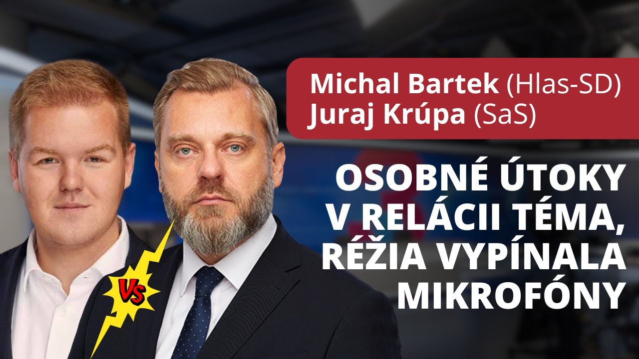 Osobné útoky politikov v relácii Téma, réžia vypínala mikrofóny
