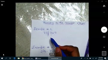 Rounding to the nearest integer