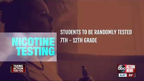 Some schools are testing students for nicotine