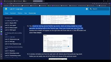 Elastic Observability Engineer 4 Working with observability data 1 Logs app