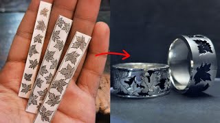 Process of making silver ring  jewelry handmade