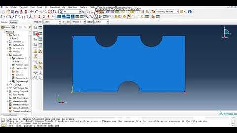 Crack initiation in ABAQUS