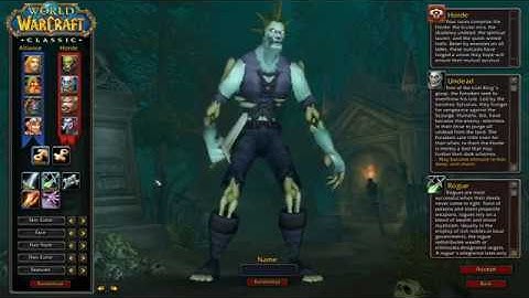 Classic Undead Customization options and intro sequence - Beta Stress Test