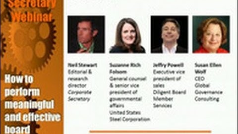 Corporate Secretary Webinar: How to perform meaningful and effective board evaluations