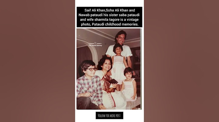Royal family Nawab pataudi with Sharmila tagore , Saif Ali khan sis soha,aunty saba a vintage photo.