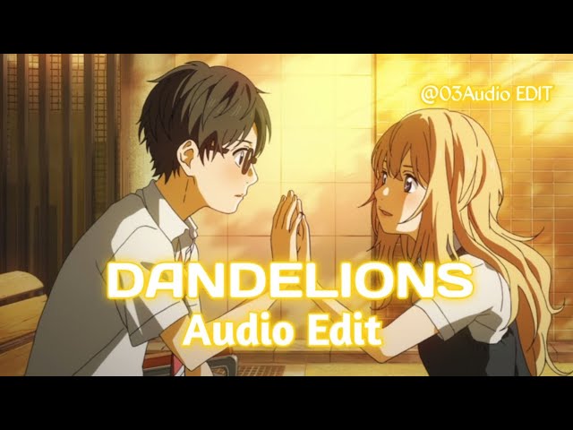 dandelions || Music audio edit || dandelions audio edit [copyright-free]