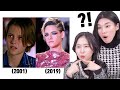 Korean Girls React to Best Celebrity Glow Ups!