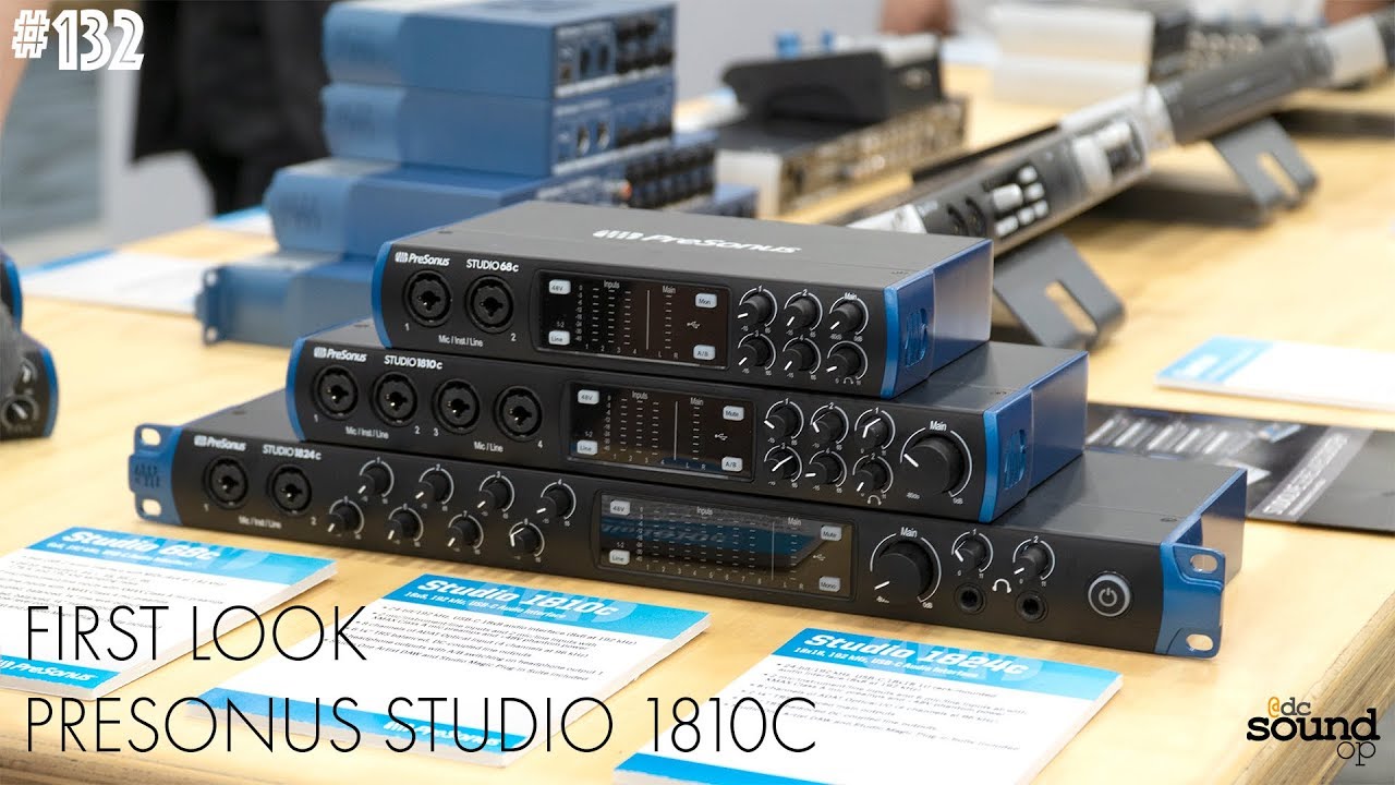 PRESONUS studio 1810C profissional gravador de audiobook remixando placa de  som arranjador