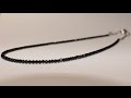 ブラックスピネルネックレス動画