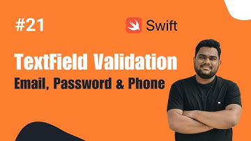Swift :- UITextField Validation of Email/Password/PhoneNumber in iOS Hindi.