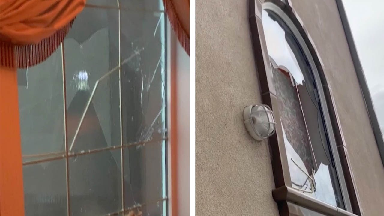 Monster Hail Storm Destroys Windows - YouTube