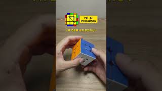 PLL Ab Permutation Algorithm fingertrick tutorial #hntcubing #cubing #speedcubing #rubik