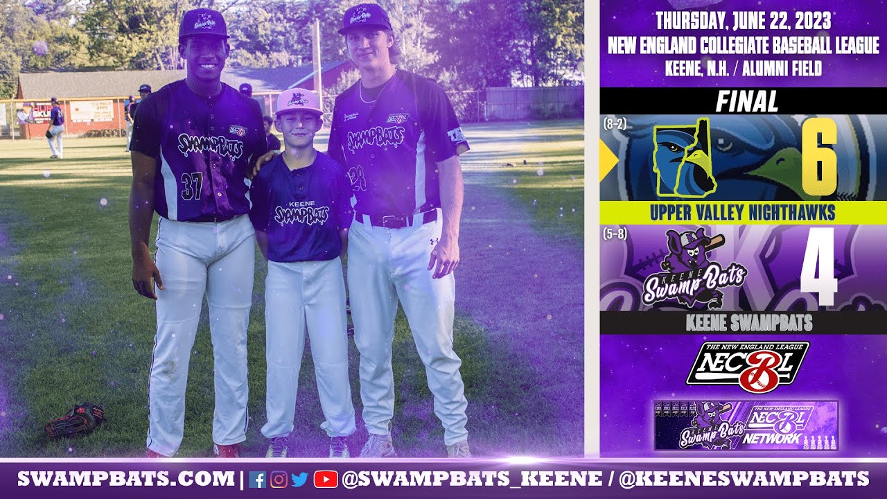 Keene SwampBats vs. Upper Valley Nighthawks Highlights 6/22/2023 YouTube