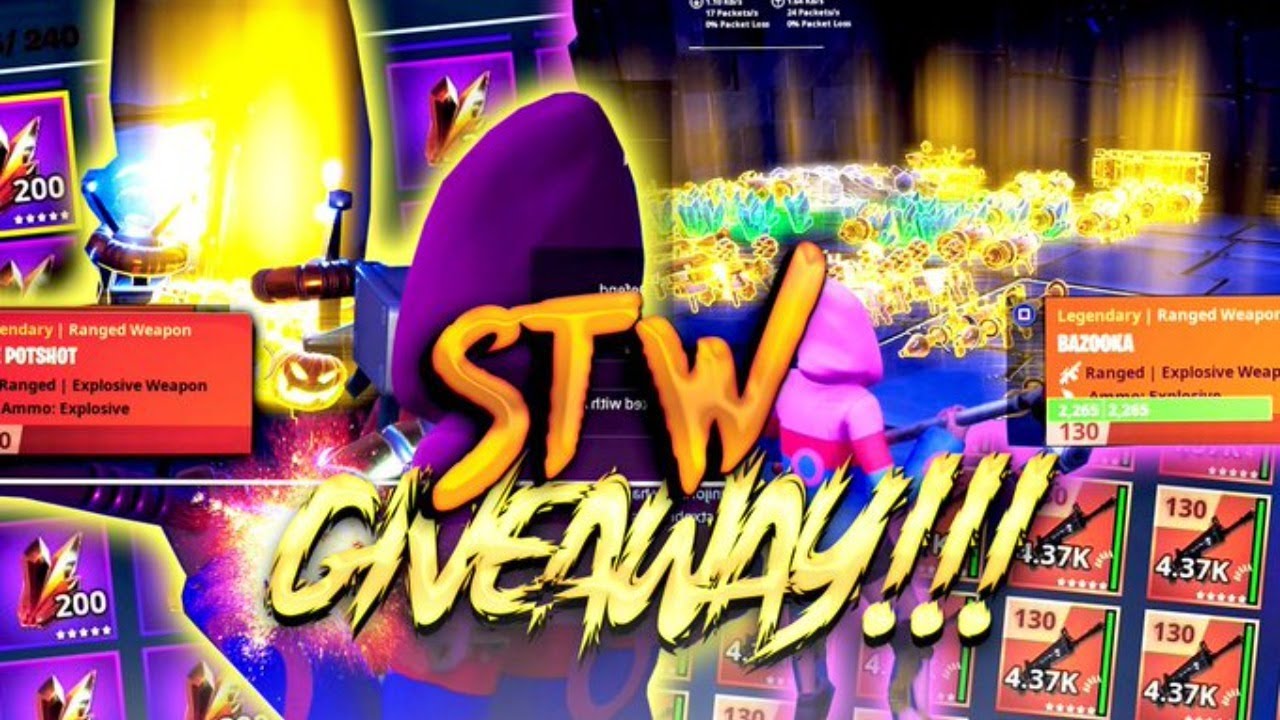 Fortnite Save The World Giveaway Live Stream 136 Nocturno Drop Box Giveaway Stw Giveaway Youtube