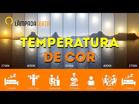 Vídeo: Qual é a temperatura da cor nas lâmpadas?