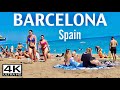 Spain beach walk  barcelona  beauty paradise beaches