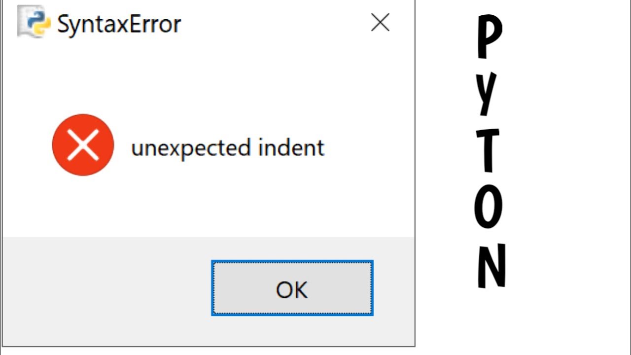 what is unexpected indent in python - YouTube