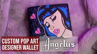 Custom Painted LV Wallet/Paint on leather bag/Step by Step Paint LV  Bag/Angelus Leather Paint2020 