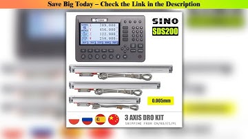 First Look SINO SDS200 Metal 4 Axis LCD Digital Readout Display DRO Kit KA-300 Glass Linear Scale E