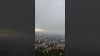 view from broumana,facing beirut lebanon? #shorts