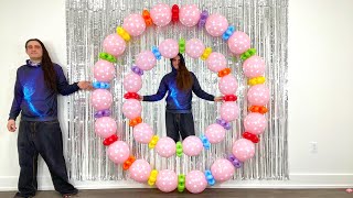 Round Balloon Arch Decoration Idea! Tutorial | How To | DIY