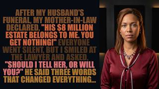 After My Husband's Funeral, My Mother In Law Declared, His $8 Million Estate Belongs To Me  You