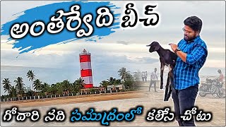 Antarvedi Beach | Anna Chelli Gattu | Konaseema Andalu #bayofbengal #Godavari #teluguvlogs #beach