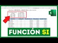 Función SI en Excel con VARIAS CONDICIONES🤔Calcular el DESCUENTO y el SUELDO FINAL (Ejemplo)