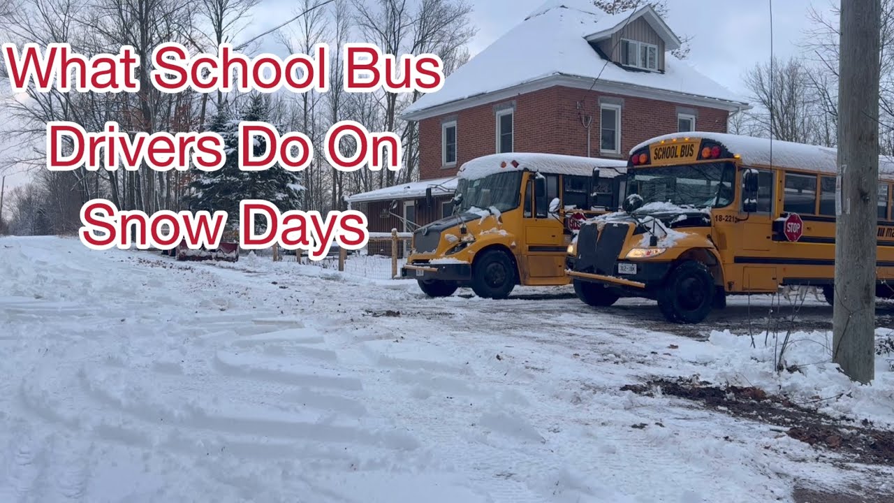 Snow Day Bus Rider What School Bus Drivers Do On Snow Days ️ - YouTube