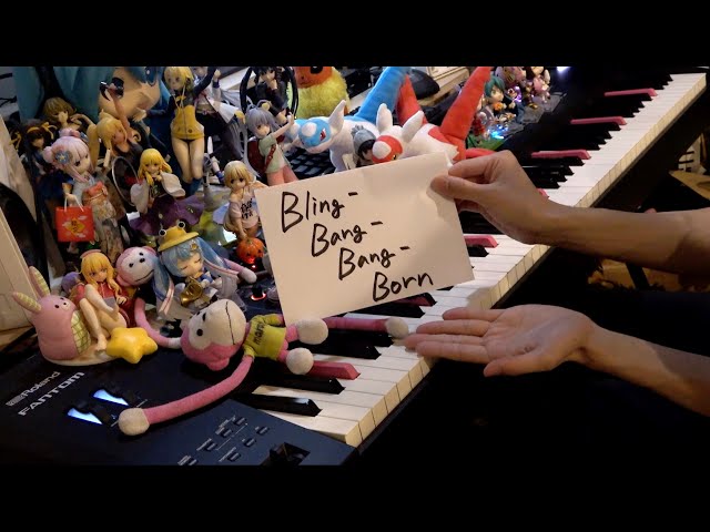 【ピアノ】「Bling-Bang-Bang-Born」を弾いてみた【マッシュル-MASHLE- 第2期OP】 class=