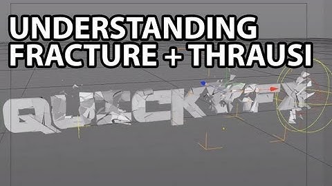 Cinema4D Tutorial: Understanding the Fracture Object + Thrausi (Beginner)