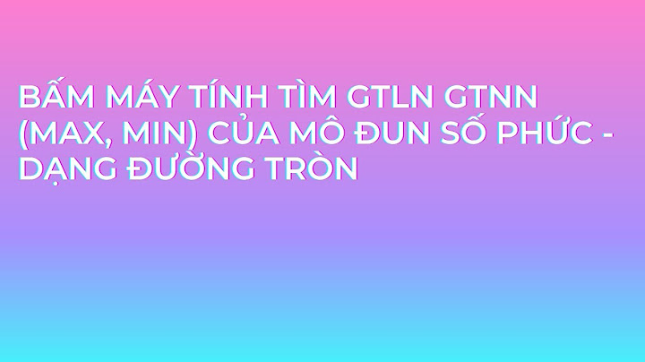 Bài toán tìm gtln gtnn của số phức năm 2024