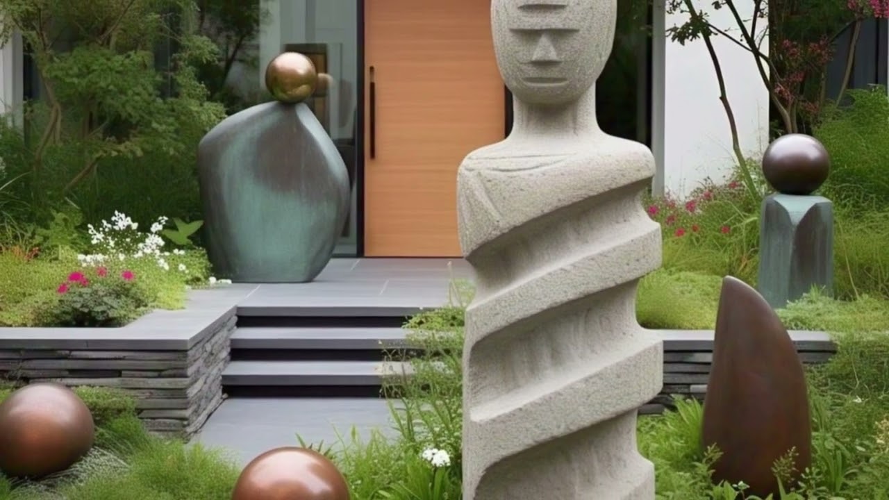New Garden Decoration Ideas with Unique Sculptures | 2025 Outdoor Design Trends🏜Priya's Mastery Hub 