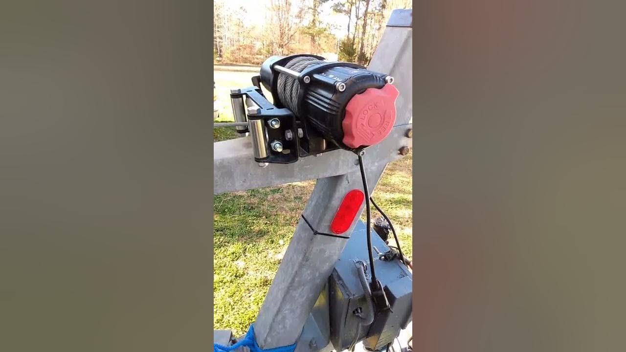 Install Electric Badland Trailer Winch vs Hand Crank Save My Shoulder