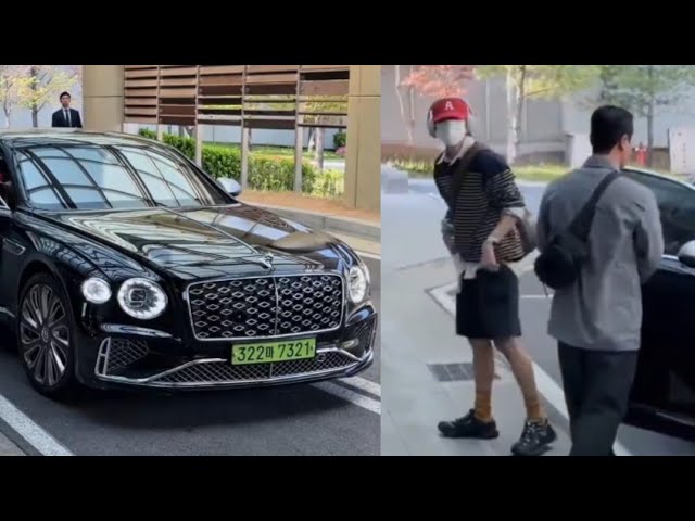 109×BTS テヒョン BTS V / Taehyung Arrived at Airport with Bentley Travelling to
