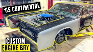 Godzilla Swapped Lincoln Continental Engine Bay Sheet Metal - 73L Lincoln Ep 14