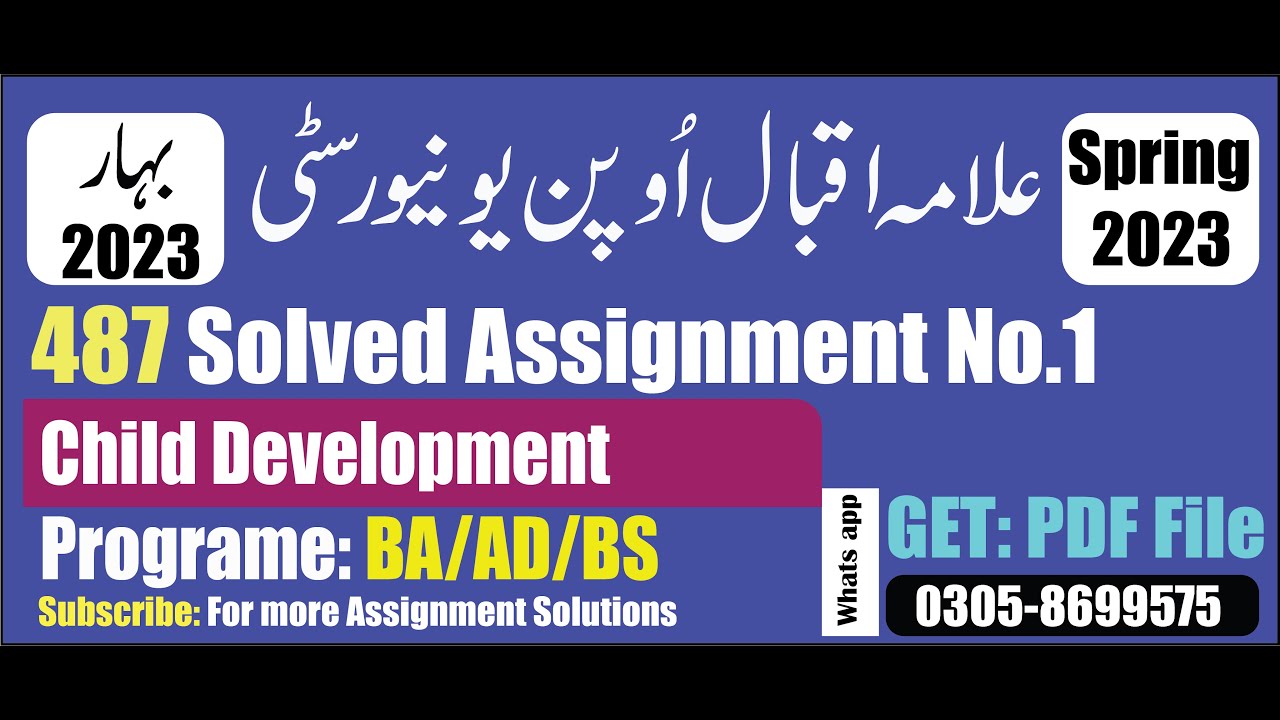 487 solved assignment spring 2023 pdf download