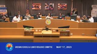 5/17/23-Greening Schools and Climate Resilience Committe
