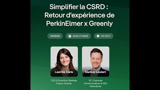 Simplifier la CSRD : Retour d'expérience de PerkinElmer x Greenly