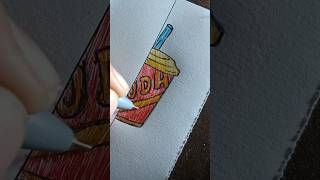 Drawing juice cup ? | art rider drawing art trending reels shorts