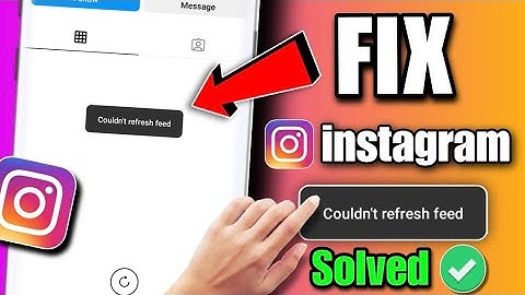 how to fix instagram couldn