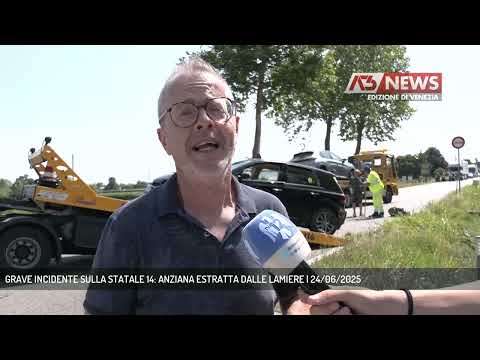 GRAVE INCIDENTE SULLA STATALE 14: ANZIANA ESTRATTA DALLE LAMIERE | 24/06/2025