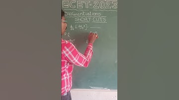 Differentiation Short Cut for Ecet 2023 ||Trick-17