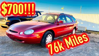 I won a 76K Mile 1996 Ford Taurus Station Wagon from IAA for $700  Run and Drive?