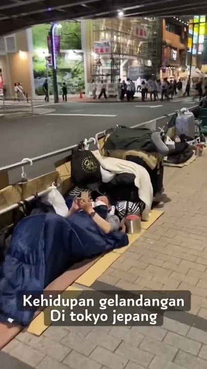 Gelandangan di Jepang bersih bersih, udah kayak piknik saja #jepang #japanlife #japanlifestyle