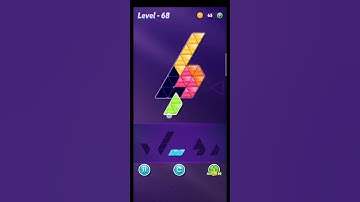 block triangle puzzle game level 68 #shorts #viral