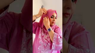 Everyday Hijab Style with cap adjustment in Georgette/Mere Mahiye jinna sohna