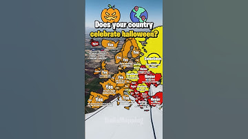 Does your country celebrate Halloween? | ItaliaMapping #fypシ゚viral #mapping #mapper #geography #map
