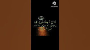 تلاوة ماشاء الله جميلة 🥰