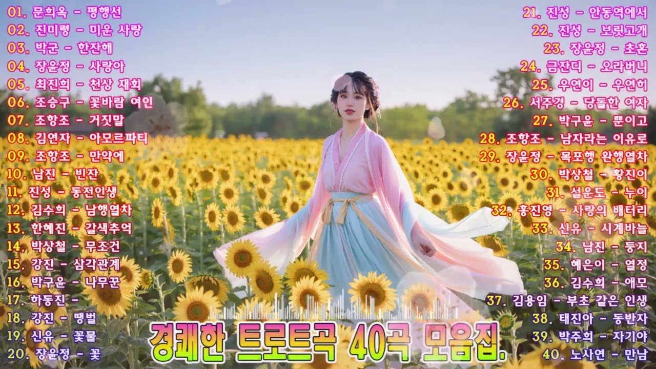 2026년 2월 노래방 인기차트 트로트 TOP40 🎤 1위부터 40위까지 최신 히트곡 총정리! 문희옥 - 평행선, 진미령 - 미운 사랑, 박군 - 한잔해, 장윤정 - 사랑아